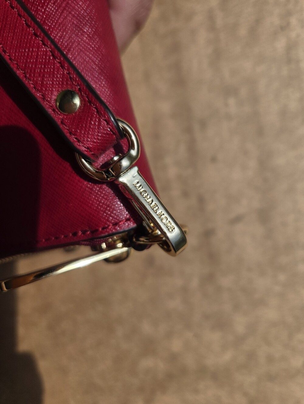 Michael Kors Wallet Wristlet Saffiano Leather Red - Picture 5 of 12